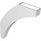 Ekena Millwork 4-in. W x 26-in. D x 32-in. H Thorton Architectural Grade PVC Knee Brace BRCP04X26X32THR - alternate 3